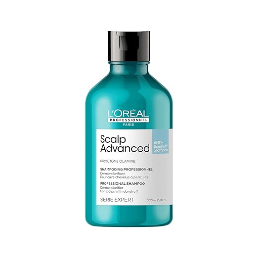 L’Oréal Professionnel Scalp Advanced Anti-Dandruff Dermo-Clarifier Shampoo (300 ml) Removes Dandruff