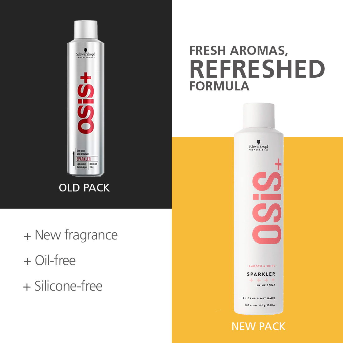 Schwarzkopf Professional OSiS+ Sparkler Hair Styling Shine Spray | 300 ml