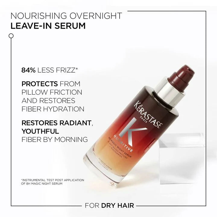 Kerastase | Nutritive| 8H Magic Night Serum|90ml Moisturising overnight hair leave