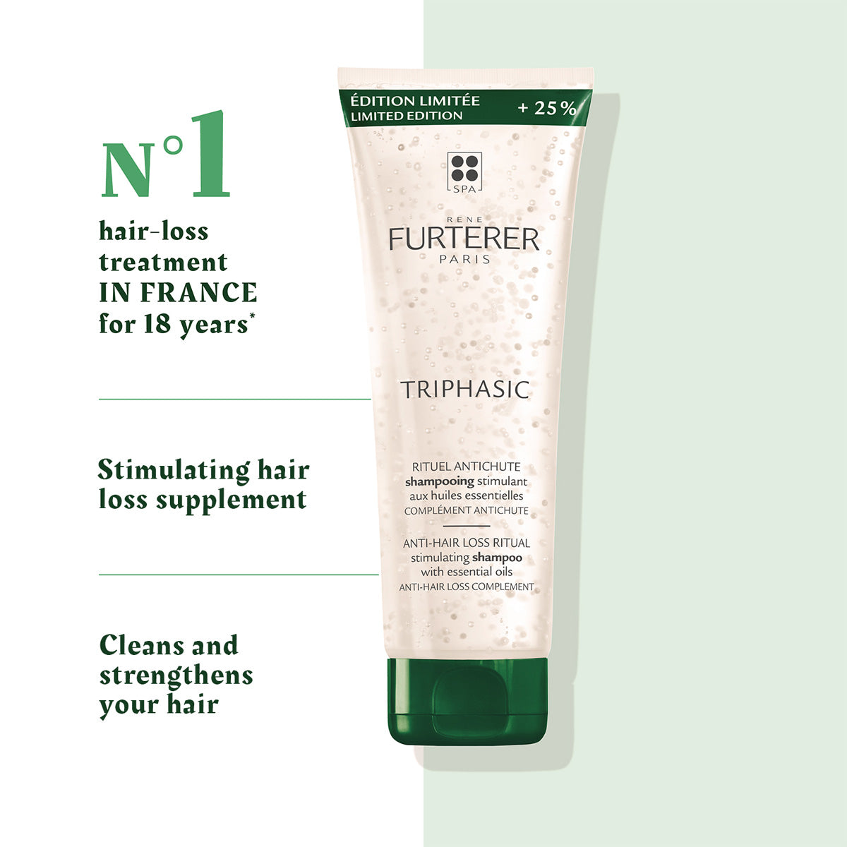 Rene Furtere|Triphasic Stimulating Shampoo|250ml
