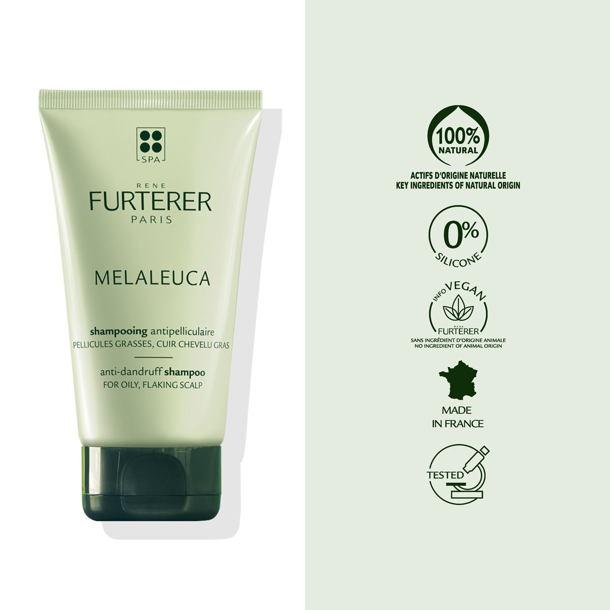 Rene Furtere|Melaleuca Anti-Dandruff Shampoo For Oily, Flaky Scalp|150ml